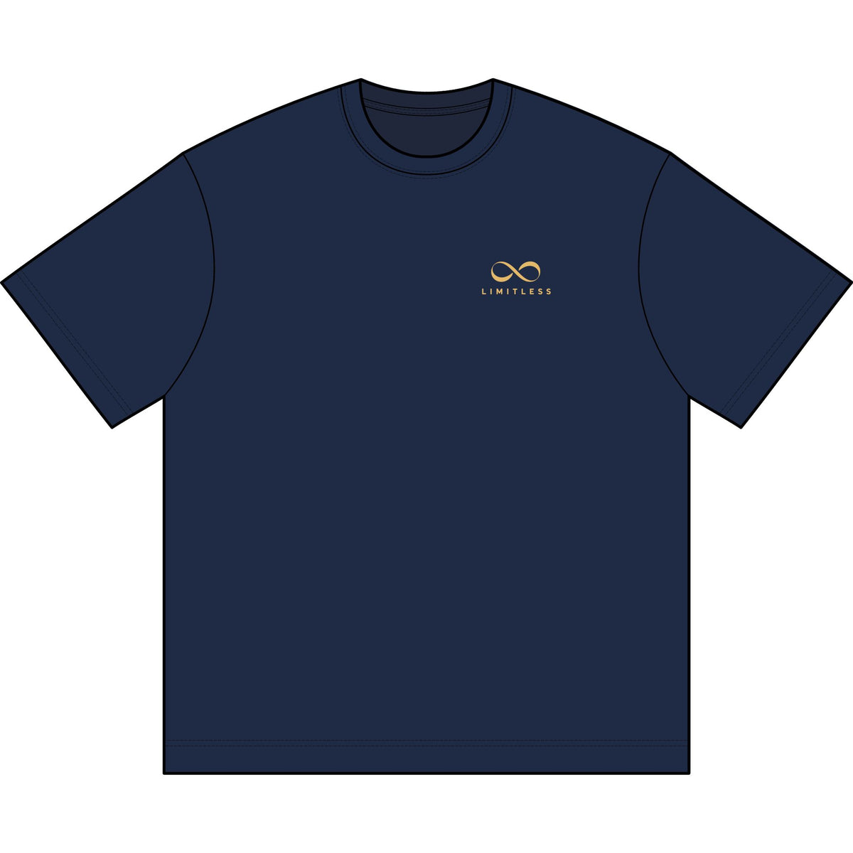 Limitless Logo Boxy Tee — Men's Oversized Graphic T-Shirt